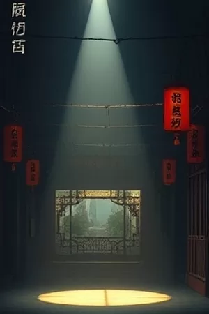 剧集《南风过境时》竖版封面，雨夜旧巷中撑伞的两人背影